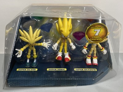 Sonic the Hedgehog Super Pack Shadow Silver 3” Action Figure Set