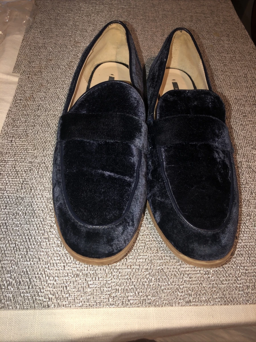 Velvet loafers womens zara sale