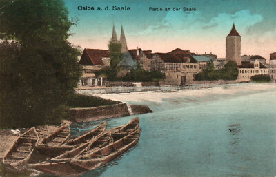 Postcard * Calbe a.d.Saale - lot to d.Saale (AB) 70282