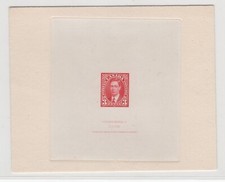 1937 Canada 233DP 3c Carmine King George VI Large Die Proof XG-649
