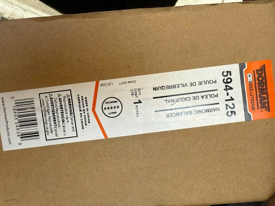 Equilibrador armónico de motor para Ford Ranger 1999-2002 3,0 L V6 gas ohv Foto 2 de 2