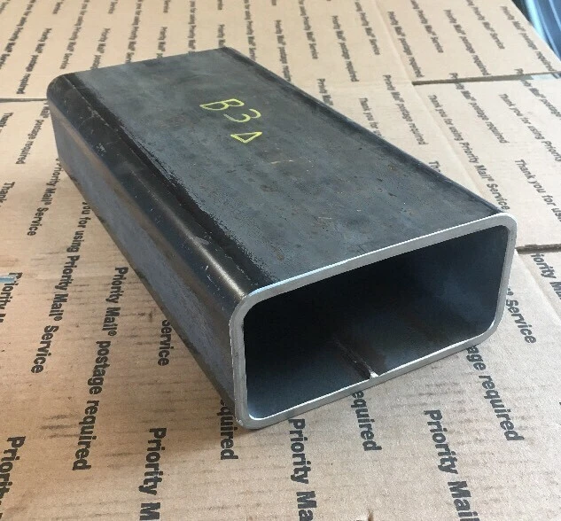 Tubo rectangular cuadrado de acero 3 X 6 1/4" soporte de refuerzo de pared soldadura de 12" de largo Foto 3 de 4