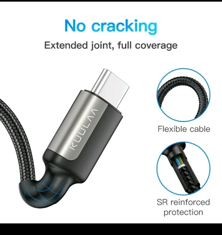 CAVO DATI USB TIPO C 4.0  PER SAMSUNG, LG, SONY, HUAWEI, Xiaomi redmi note 7 8  - Immagine 4 di 4