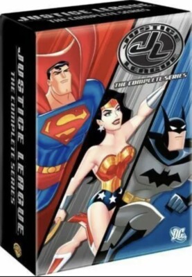 Justice League:The Complete Series(DVD,15-Disc Set,Tin Box)NEW+Unlimited