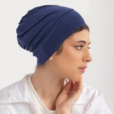 Women Muslim Plain Inner Hat Underscarf Hijab Turban Hair Loss Beanie Chemo Cap