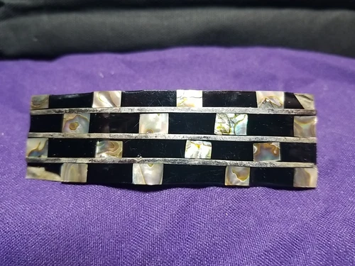 Alpaca Barrette Abalone 3.5"