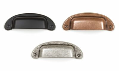 Viefe Möbelgriff PETRA Muschelgriff Schubladengriff Küchengriff Retro Vintage 64
