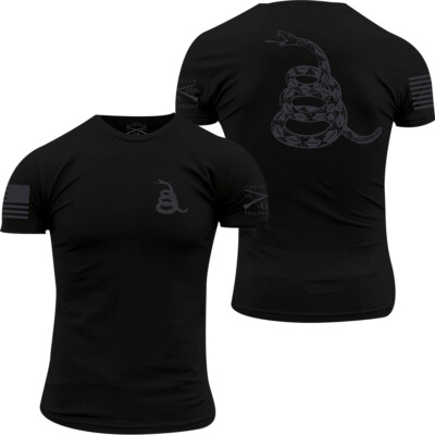 Grunt Style Concealed Gadsden Crewneck T-Shirt - Black