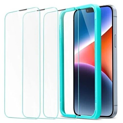 3er Pack ESR Easy Install 3x Hartglas Displayschutzfolie iPhone 13 Pro Max