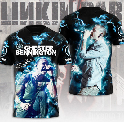 Linkin Park X Chester Bennington 3D T-Shirt, Unisex All Size, Gift For Fans