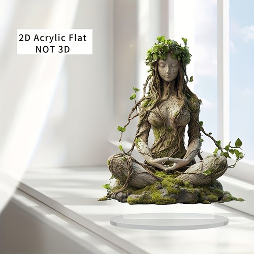 2D Flat Acrylic Goddess Statue Acrylic Flat Desktop Decoration - Picture 6 of 9