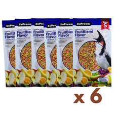 Zupreem Bird Food Fruit Blend Small Pellets Natural Fruit Flavor Parrot x 6