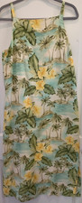 Tommy Bahama Vintage 1990s 100 Silk Hawaiian Dress Fully Lined Size 12