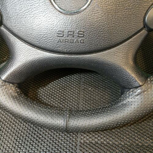2004-2010 C219 MERCEDES CLS STEERING WHEEL BLACK LEATHER/WOOD A2164603303 PART - Picture 5 of 9