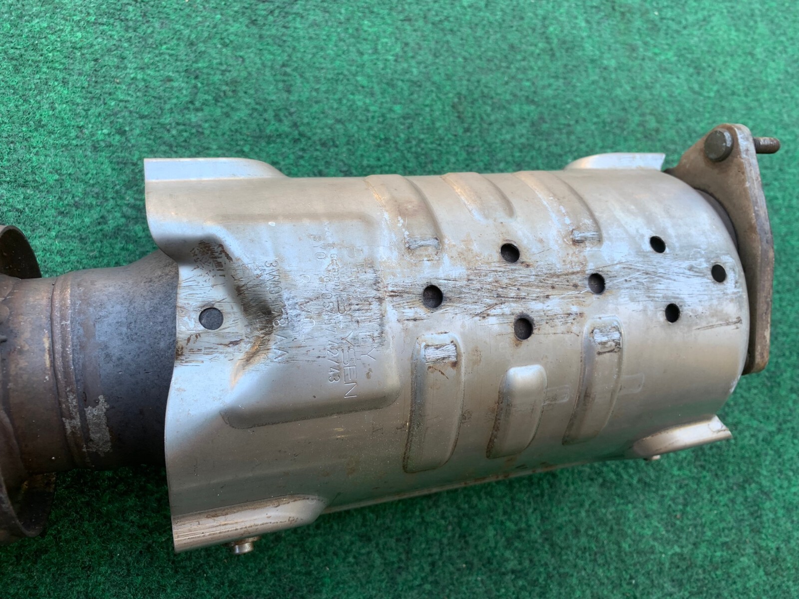 03-10 Bentley Continental GT Coupe Exhaust Downpipe Resonator Left & Right OEM
