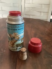 Vintage 1950s Roy Rogers Dale Evans Double R Bar Ranch Thermos with Plug Cup