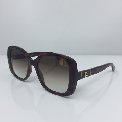 New Authentic GUCCI GG 0762 SUNGLASSES GG 0762S C. 002 Havana 56-18-145mm Italy