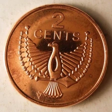 2006 SOLOMON ISLANDS 2 CENTS - AU/UNC - Rare Exotic - FREE SHIPPING - BIN #LLL