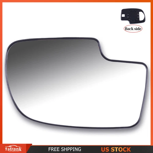 Mirror Glass Left Hand For 99-07 Silverado Sierra Driver Side GMC Manual