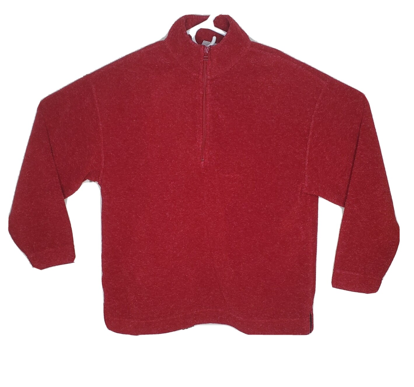 Zip Fleece Pullover Jacket Med 