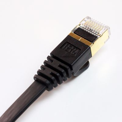 Tera Grand - CAT7 10 Gigabit Ethernet Ultra Flat Patch Cable 75 Ft Router PS3
