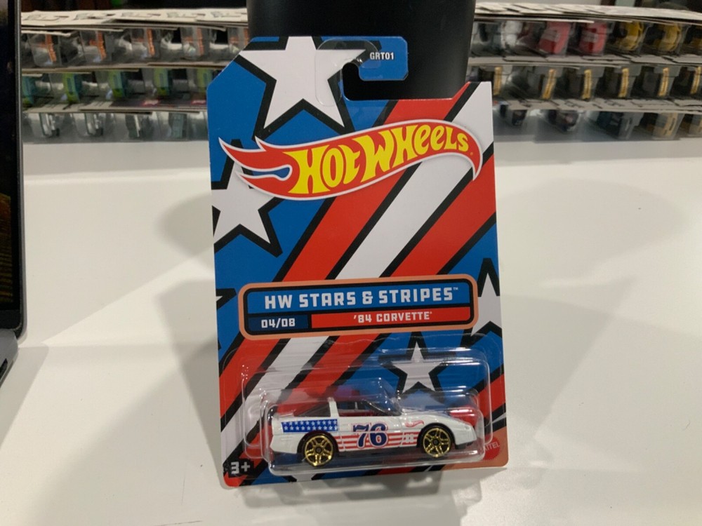 HOT WHEELS STARS & STRIPES '84 CHEVY CORVETTE 4/8