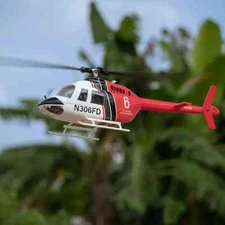 Flywing Bell 206 V3 RC Helicopter – 6CH GPS Altitude Hold Scale Model with H1 Fl