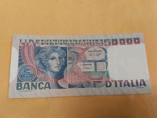 50000 LIRE VOLTO DI DONNA DECR. 20/06/1977 NO FDS NO LOTTO