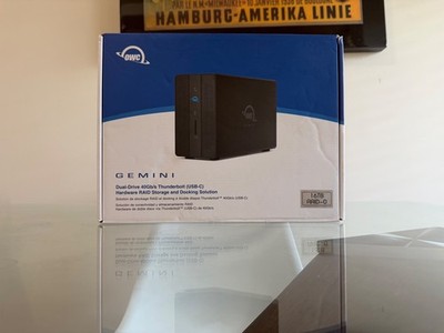 OWC Gemini 16TB 2-Bay Thunderbolt 3 RAID Array (2 X 8TB) OWCTB3GM000