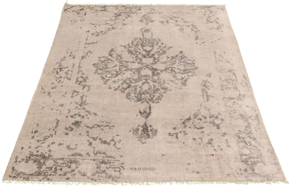 Alfombra tradicional de lana anudada a mano de 6'5" x 9'6" Foto 3 de 4