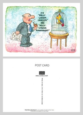 Postkarte - Cartoon Humor Polly Wanna Cracker Stan Eales UNBESPIELT
