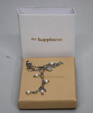 Hey Happiness CINQUE PEARL - Fußkettchen - silberfarben 5 cm aus Edelstahl NEU