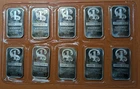 (10) 1 troy ounce silver bars