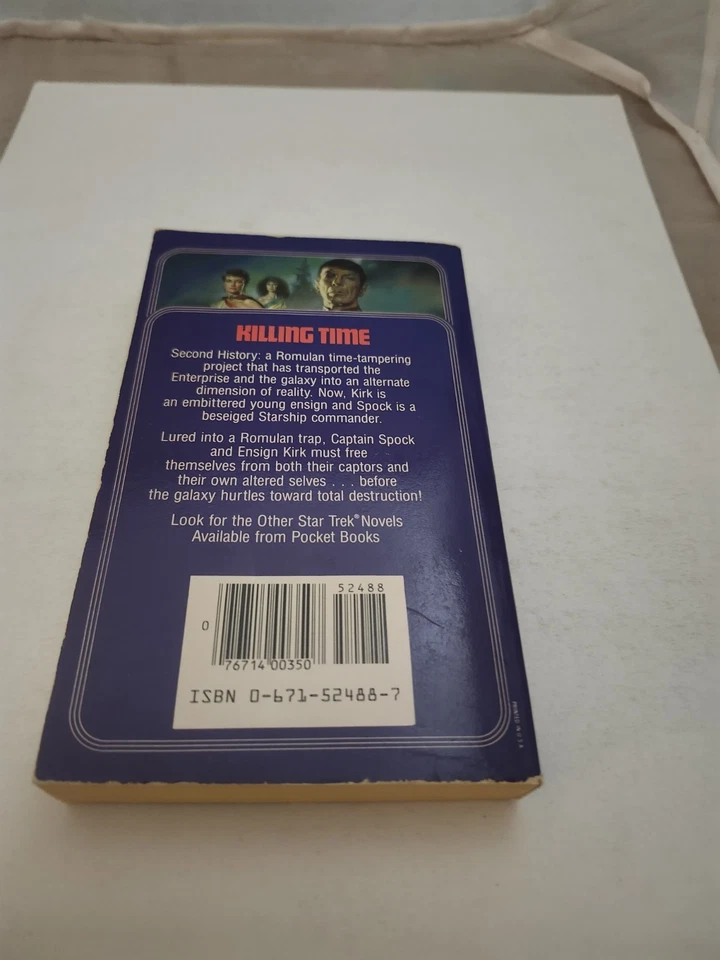 STAR TREK KILLING TIME #24 (Van Hise, 1985) 1st Edition 1st Revised Edition Foto 3 de 4