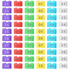 Emsiok 60 PCS Chicken Ankle Bands 16mm Clip On colorful-60pcs