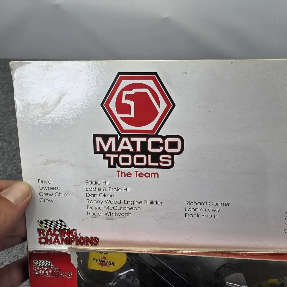 Eddie Hill 1998 Pennzoil AUTOGRAFIADO Top Fuel Dragster 1/24 Diecast Matco Tools Foto 2 de 4