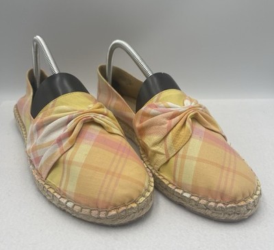 Talbots Izzy Cinched Delight  Plaid ESPADRILLES Women s Size 8.5
