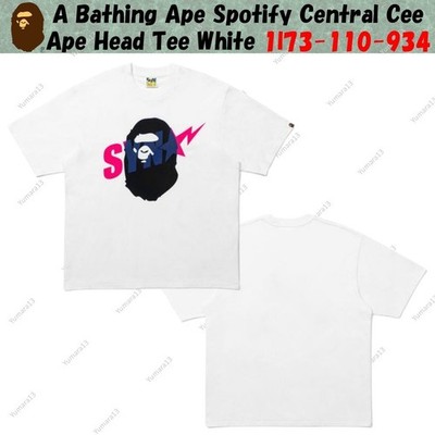 A Bathing Ape Spotify Central Cee Ape Head Tee White 1l73-110-934