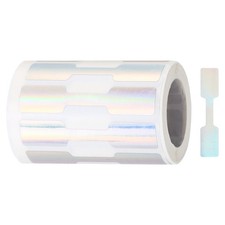 1 Roll Blank Tamper Evident Labels 0.47x1.36 Inch Sticker, 500 Count/Roll Silver