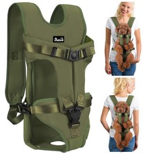 Dog Backpack Carrier, Legs Out Easy-fit Dog Front Carrier for Small Medium Do...
