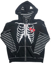 Hot Topic Skelanimals Kit The Cat Oversized Twofer Hoodie Plus Size 1 NWOT