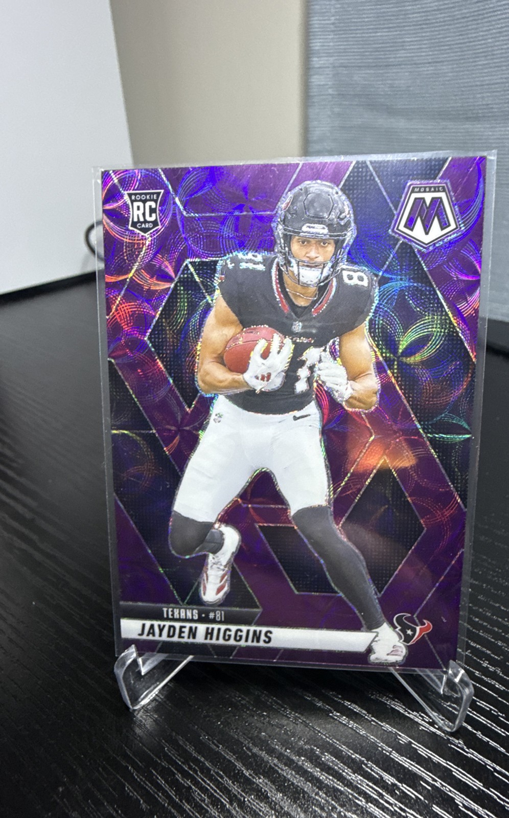 2025 Panini Mosaic - Rookies Jayden Higgins #346 Purple Scope Prizm (RC)