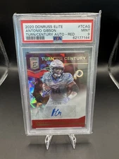 2020 Panini Donruss Elite Turn of The Century Auto Antonio Gibson /79 PSA 9