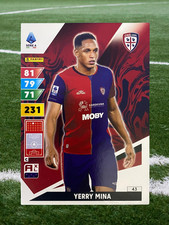 PANINI ADRENALYN XL 2024-25 YERRY MINA #43 BASE RARA CAGLIARI SERIE A NUOVA