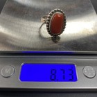 Sterling Silver Ring With Coral Size 6 — photo 3