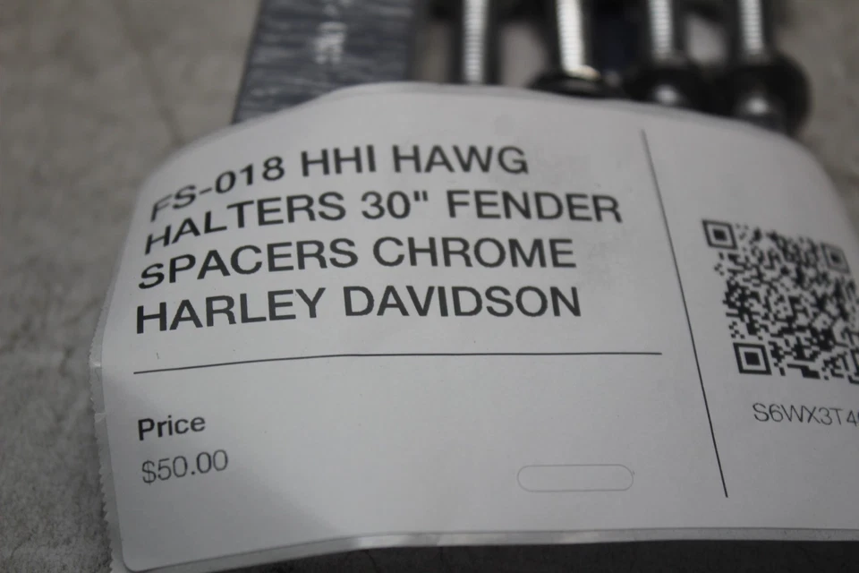 FS-018 HHI HAWG SOPORTES 30" ESPACIADORES GUARDABARROS CROMO HARLEY DAVIDSON Foto 2 de 4