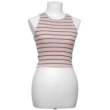 Still Fashion, Tanktop, Größe: S/M, Pink/Schwarz/Weiß, Streifen #p4R