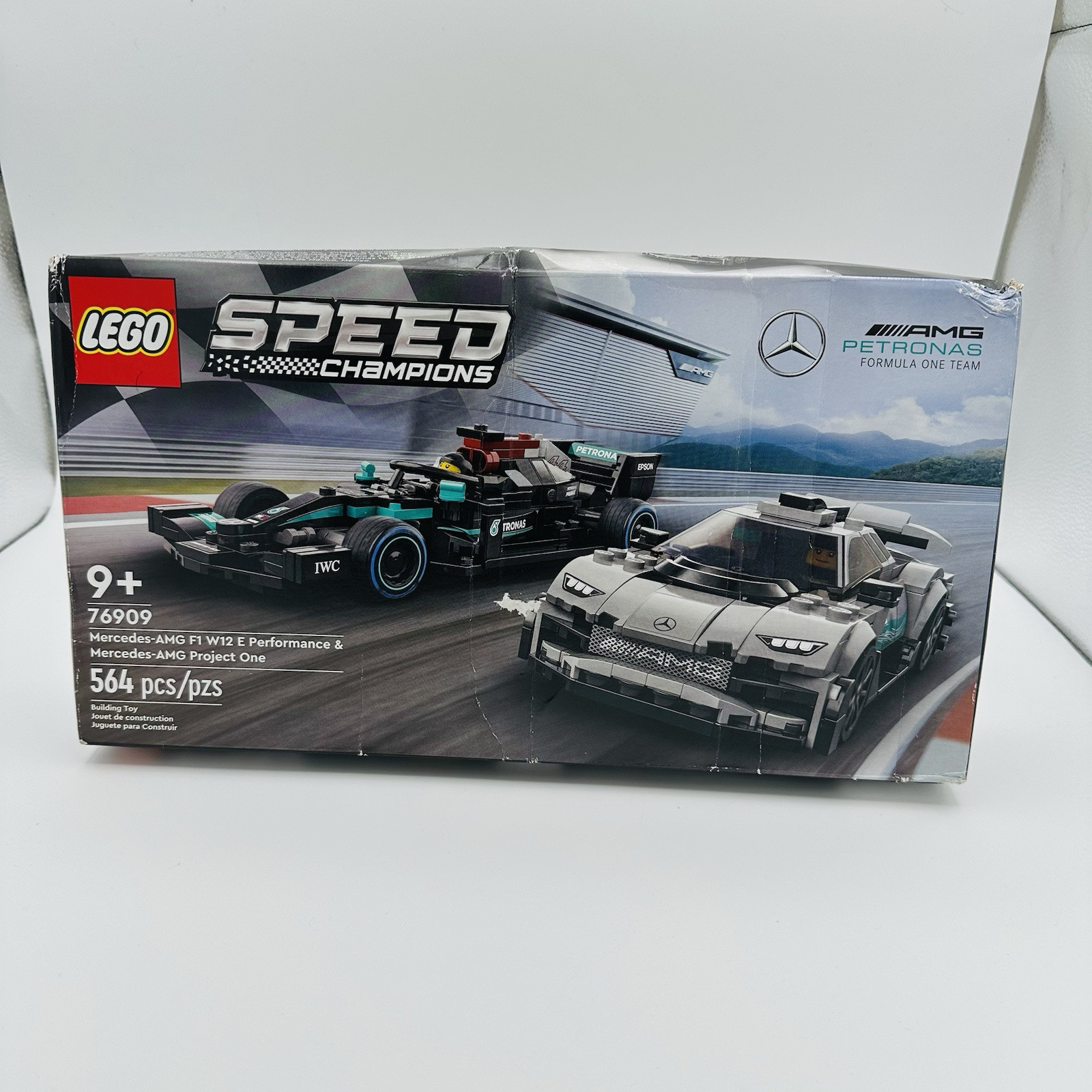 LEGO Mercedes-AMG F1 and Project One Race Car Building Kit 76909 564 Pieces New