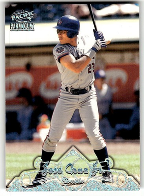#ad 1998 Pacific Paramount Jose Cruz Jr. Platinum Blue #112 $5.99