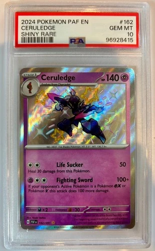 Ceruledge 162/091 SV: Paldean Fates Holo - PSA 10